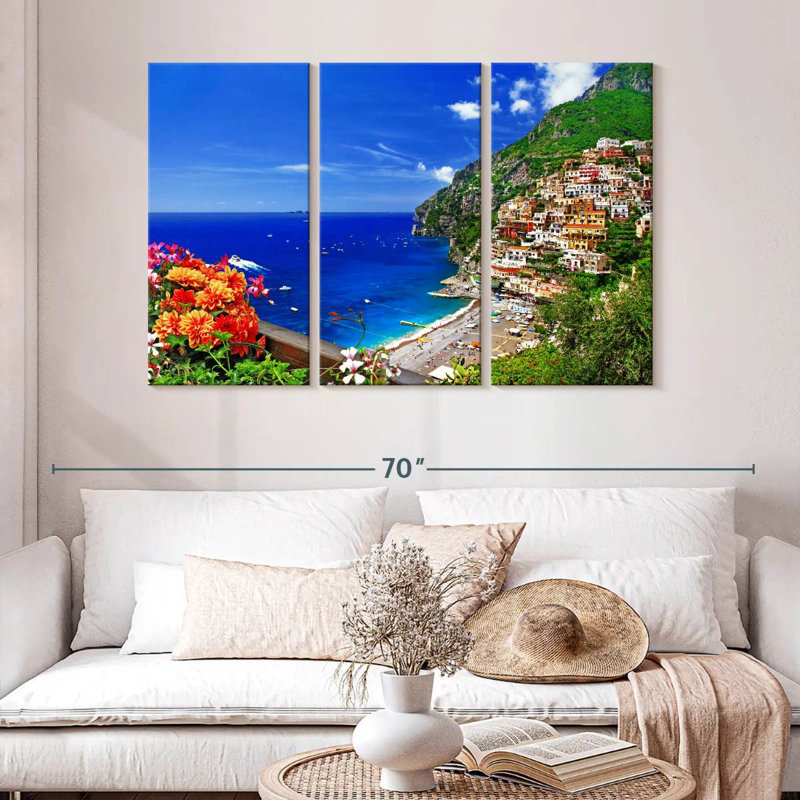 Gillard, pittoresque village de Positano, H 32 po x l 50 po