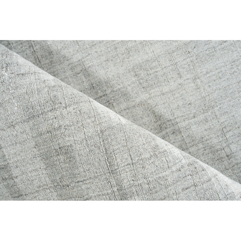 Robin Striped Area Rug in Light Silver/Gray, Rectangle 12' x 15'