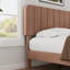 Lit plateforme rembourré en velours amélioré avec tête de lit réglable, conception renforcée et silencieuse, aucun sommier tapissier requis, support de lattes en bois robuste, assemblage facile-623717989-623717988