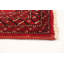 Tapis décoratif en laine rouge de conception unique 5 pi 1 po x 9 pi 4 po noué à la main 1980s
