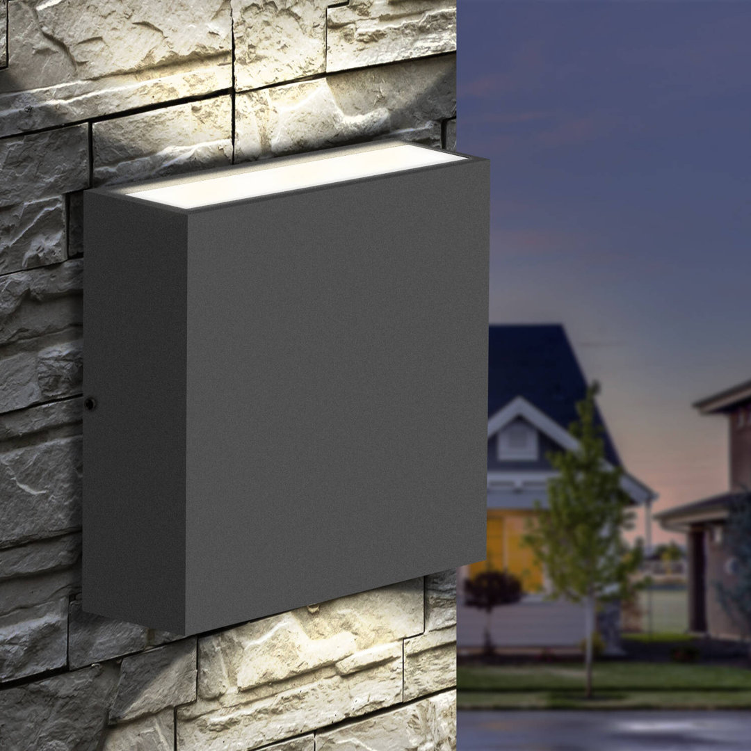 Reisinger Wall Light Outdoor LED Wall Mount Lamp Modern Wall Sconce Lighting Up&Down Lantern Ivy Bronx Fixture 