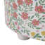 Pots de fleurs à motif floral pour intérieur ou extérieur - jardinière texturée - ensemble de 3, 12 po, 11 po, 9 po, jaune et bleu