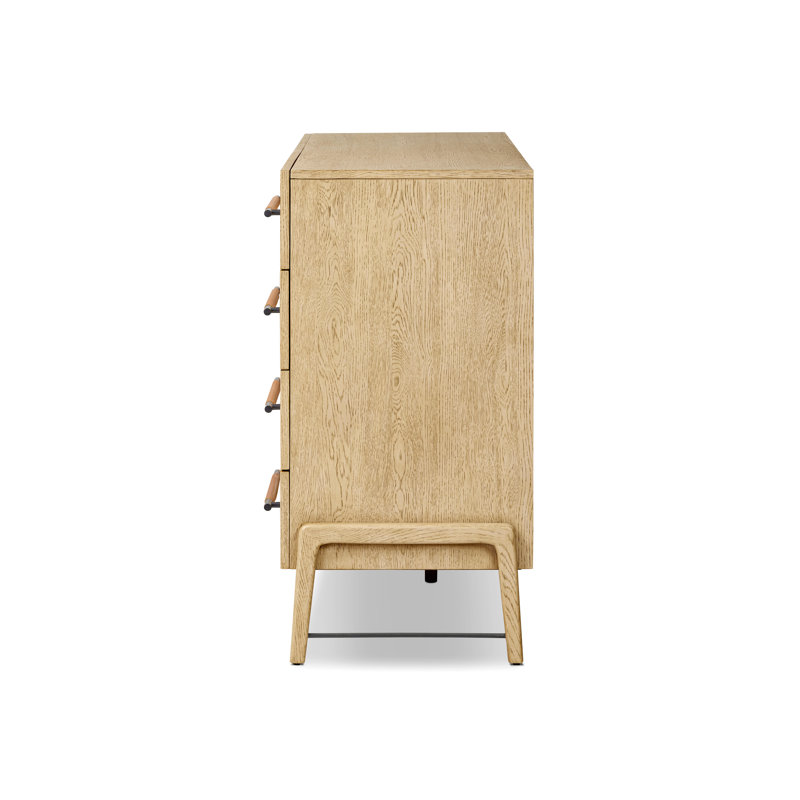 Karsten 8 Drawer Dresser-Oak Veneer, Yucca Oak
