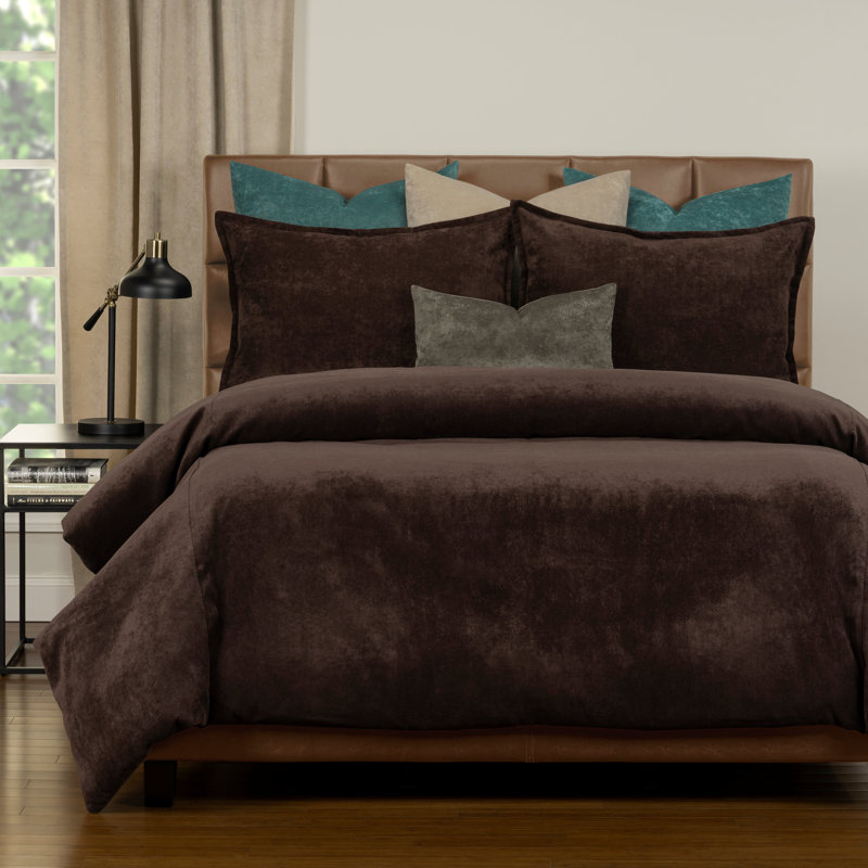 Ensemble de housse de couette et insert Mixology, Housse de couette très grande + 7 pièces supplé, Fève de café