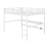 Metal Loft Bed With Power Outlet And LED Lighted, Space-Saving-1093811315
