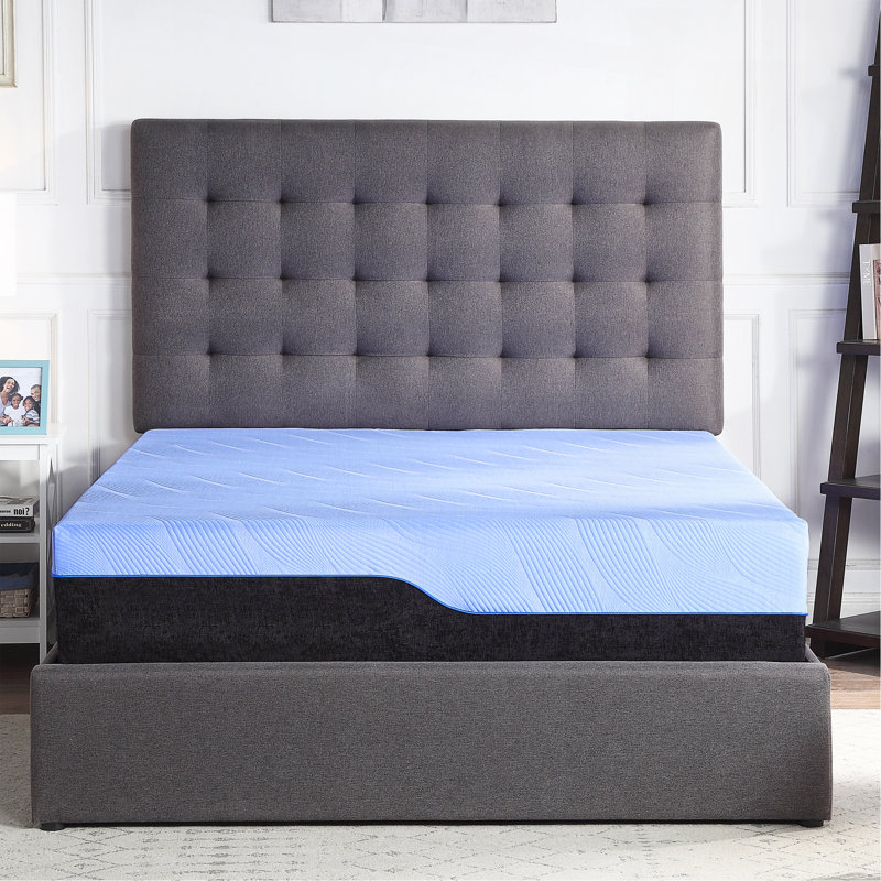 12 Inch Cooling Gelcare Memory Foam And Coil Kids Mattress, Twin