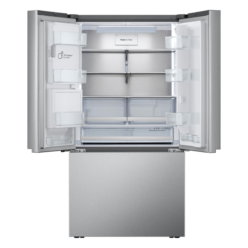 LG Smart Counter-Depth MAX, French Door Refrigerator with Four Types of Ice, 26 cu. ft., Silver