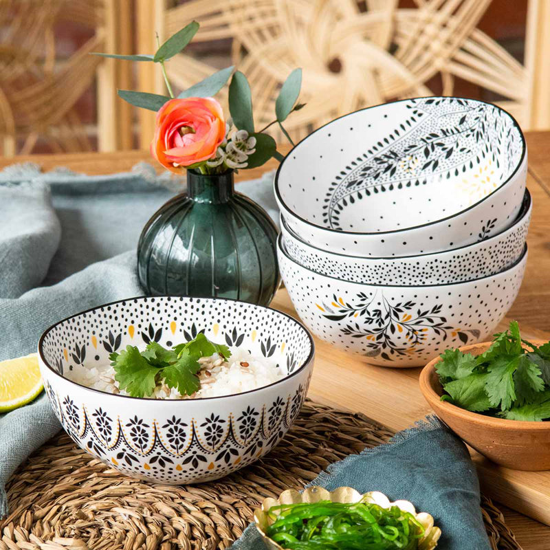 Sara Miller, Artisanne Noir - Rice Bowls
