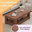 Table basse à 2 niveaux en noyer-398375636