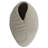 Coastal Oval Ceramic Table Vase with Nautilus Accent for Home Decor - Artistic Tall Flower Vase for Living Room or Dining Table Display - Ivory & Tan-1104282012