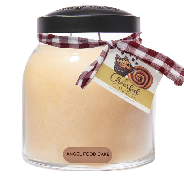 A Cheerful Candle LLC Angel Food Cake Scented Jar Candle | Wayfair