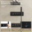 Système de douche thermostatique mural 12 po avec douche à main et bec de massage cervical