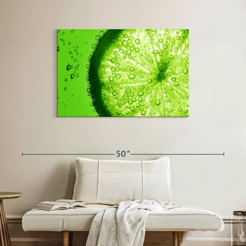 Yarlin Lime Slice, 26" H x 39" W