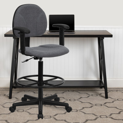 Fabric Drafting Chair with Adjustable Cylinders