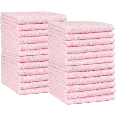 Face Towels For Bathroom, 100% Cotton  Absorbent Washcloth, Fast Drying - Salon Towel - 24 Pack