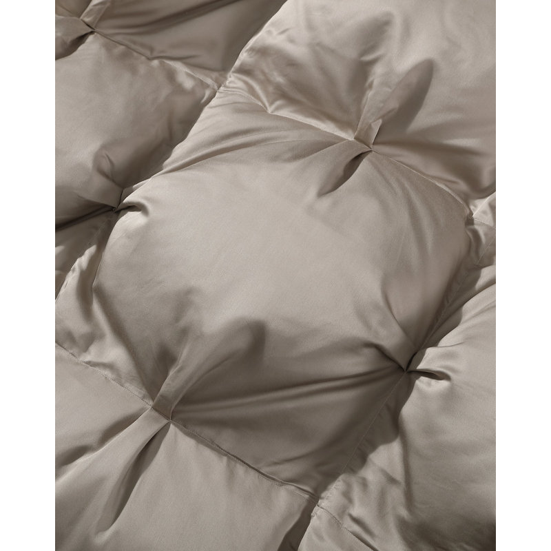 Taupe Viscose Bamboo Full Comforter with Recycled Filling