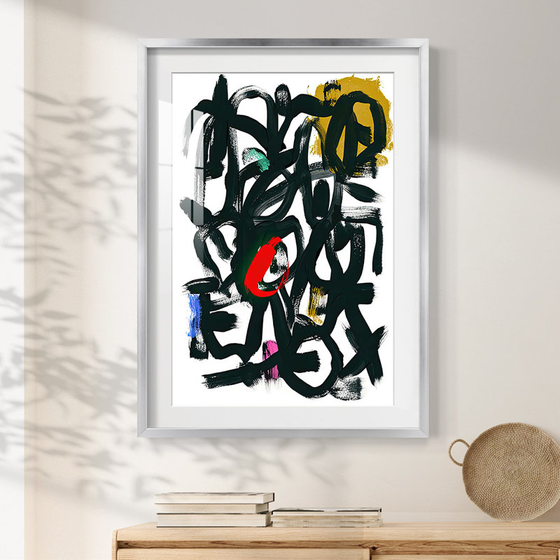 Graffiti Pop I -Framed Print, 28.5" H x 20.5" W, Silver