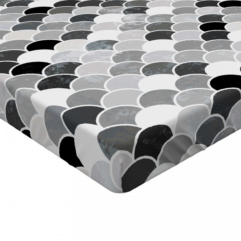 Microfiber Geometric Fitted Sheet, Twin XL Fitted Sheet