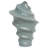 Sculptural Ceramic Wavy Form Table Vase with Glossy Finish for Home Decor - Artistic Tall Flower Vase Accent for Living Room or Console Styling - Blue-343531519