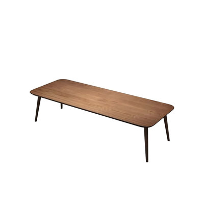 86.61"Brown Long Rectangular Pine Conference Table
