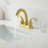 High-Arc Double Handle Centerset Bathroom Faucet with Drain Assembly (Set of 2)-128613748