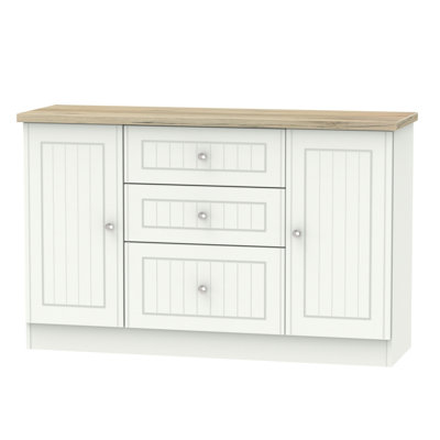 Fully Assembled McClusky 79 Cm Wide 3 Drawer Sideboard