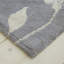 Meadowsweet Floral Machine Woven Grey/White Rug-67405587