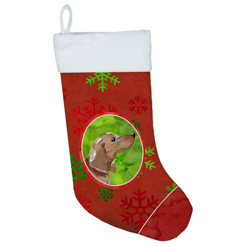 Chaussette de Noël, Teckel roux