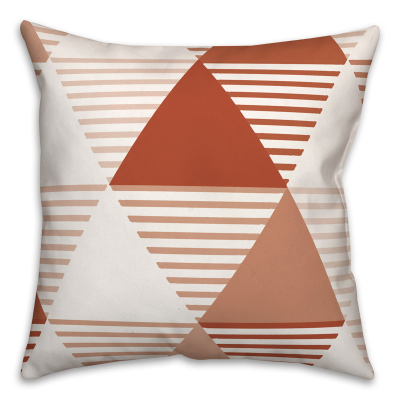  Coussin décoratif intérieur / extérieur, Orange / Rouge