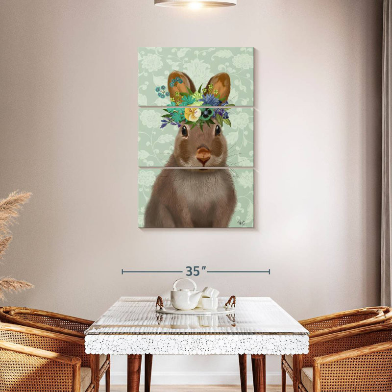 Brampt Rabbit Bohemian, 45" H x 28" W