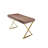 Pangea Home Alexa Modern Writing Desk – with Sleek Metal Steel Legs, Contemporary Executive Computer Table - Office, Bedroom, Entry - Walnut Brown Desk with Gold Legs-1362828138-1347158178