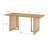Bohemian Rattan Dining Table For 6