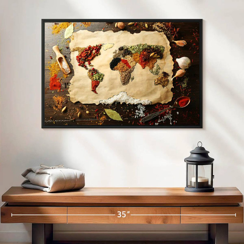 Yarlin World Spices, 17" H x 25" W
