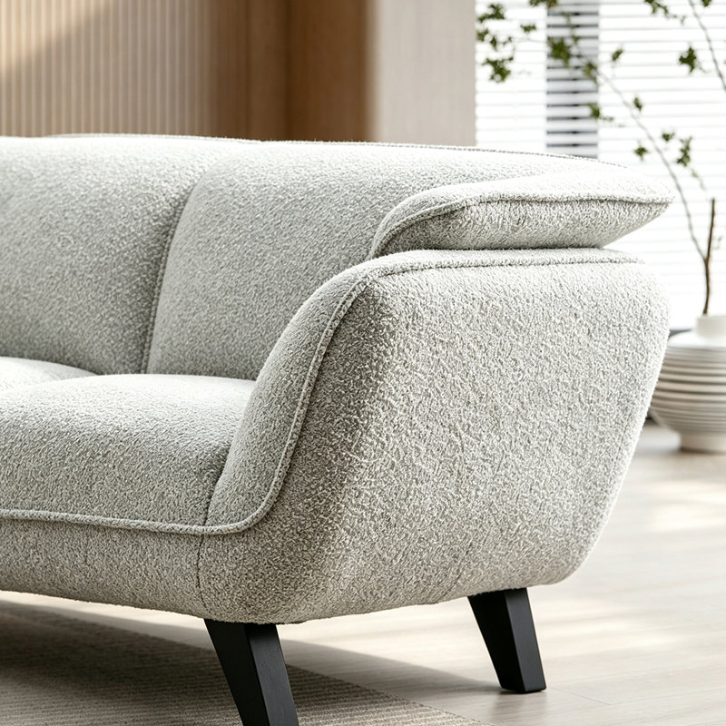 Upholstered 65 " Boucle Loveseat