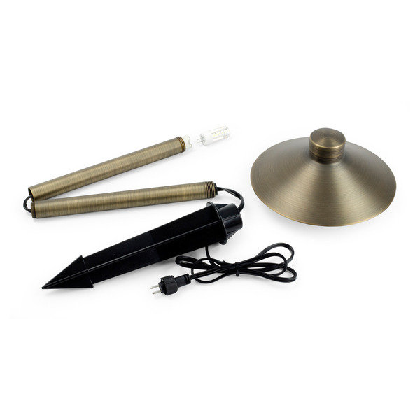 Antique Bronze Brass LED Pathway Light with Dome Top