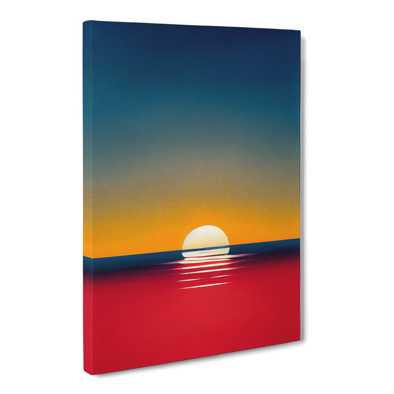 Altieri Japanese Sunset In Abstract Vol.1 - Wrapped Canvas Print, 50cm H x 35cm W x 3cm D