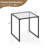 Aubriauna Square Glass Outdoor Side Table
