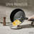 CAROTE 18-Piece Nonstick Cookware Set, Pots and Pans Set with Detachable Handle, Black