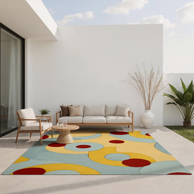 Tapis intérieur et extérieur Dandy Jive, Rectangle 1 pi 6 po x 2 pi 6 po