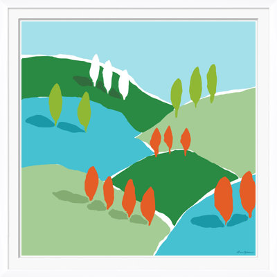 Mountain And Valley East, Multi Giclee Print by Dana Gibson