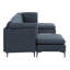 Canapé modulaire en lin rembourré avec pieds en métal-366152263