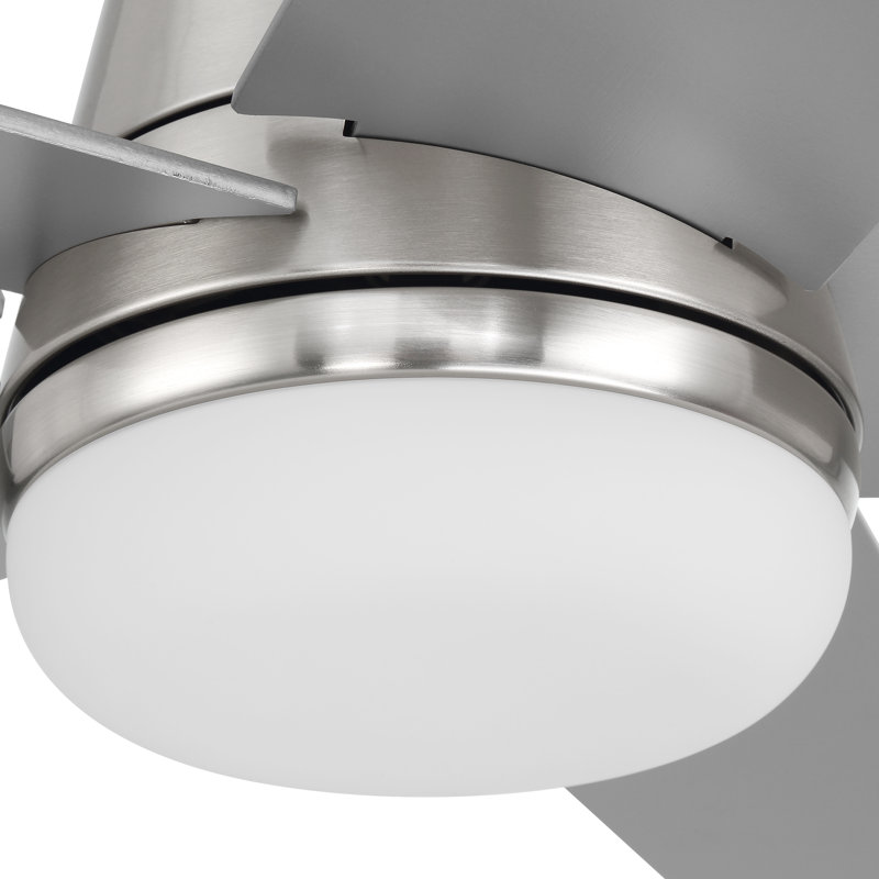 Purab 52'' Ceiling Fan with LED Lights, Silver/Gray