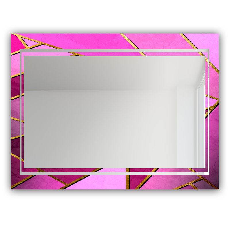 Miroir de salle de bain Glam, H 32 po x l 24 po, Capitale nid d'abeille 2