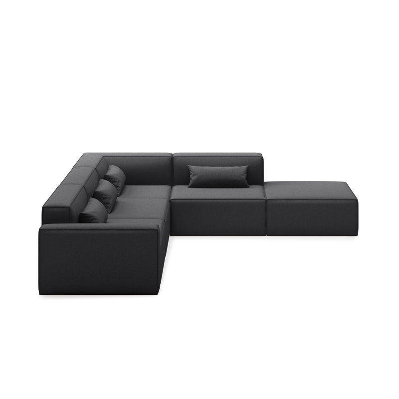 Mix Modular 5-Pc Sectional, Mowat Raven, Right Hand Facing