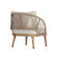 Fauteuil club d'extérieur en bois d'acacia Charles-124192017