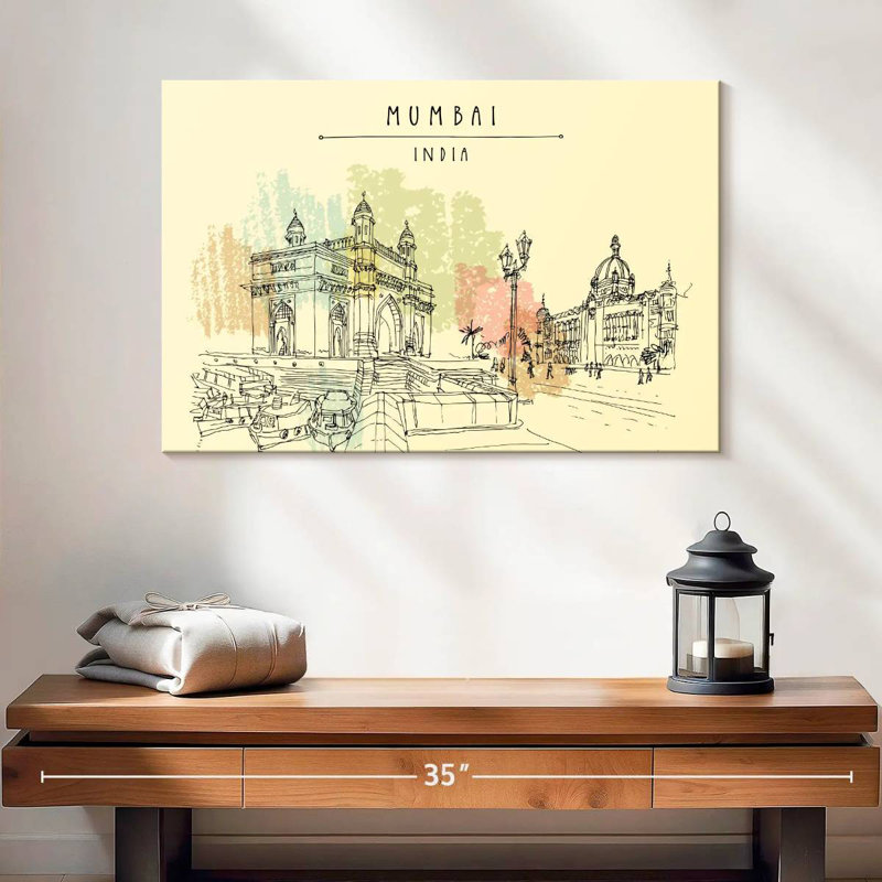 Nicci Mumbai, 16" H x 24" W