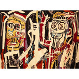 Nazmiyal Collection Modern Jean-Michel Basquiat Inspired Rug 6ft X 8ft