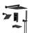 Rainfall Symphony 4-Function 12inch Dual Shower Head Pressure-Balanced Shower System with Bathtub Spout-123430859