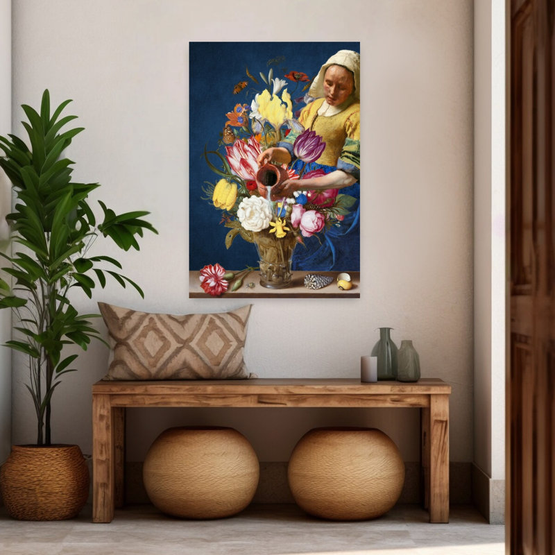 Art contemporain contemporain au printemps, H 48 po x l 32 po