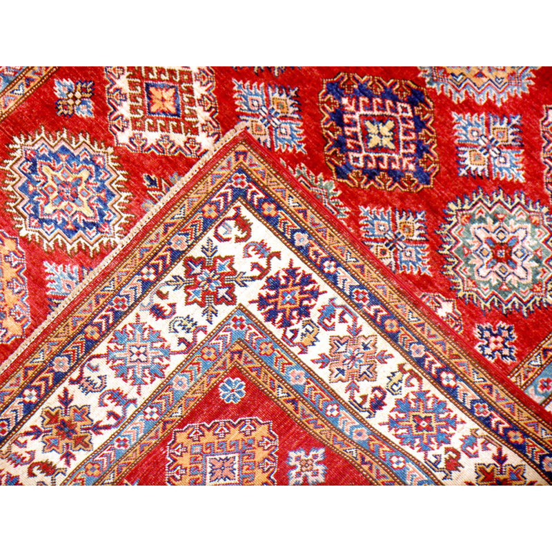 Hand Woven Wool Ikat Area Rug